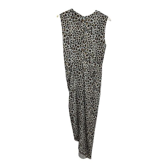 Yigal Azrouel Dress Womens size 6 Knot Front Slit Stretch Sleeveless Ruched Anim - Picture 3 of 9